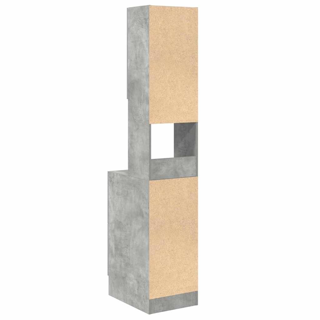 Keukenkast met lade Grijs 35 x 50 x 180 cm Bewerkt hout