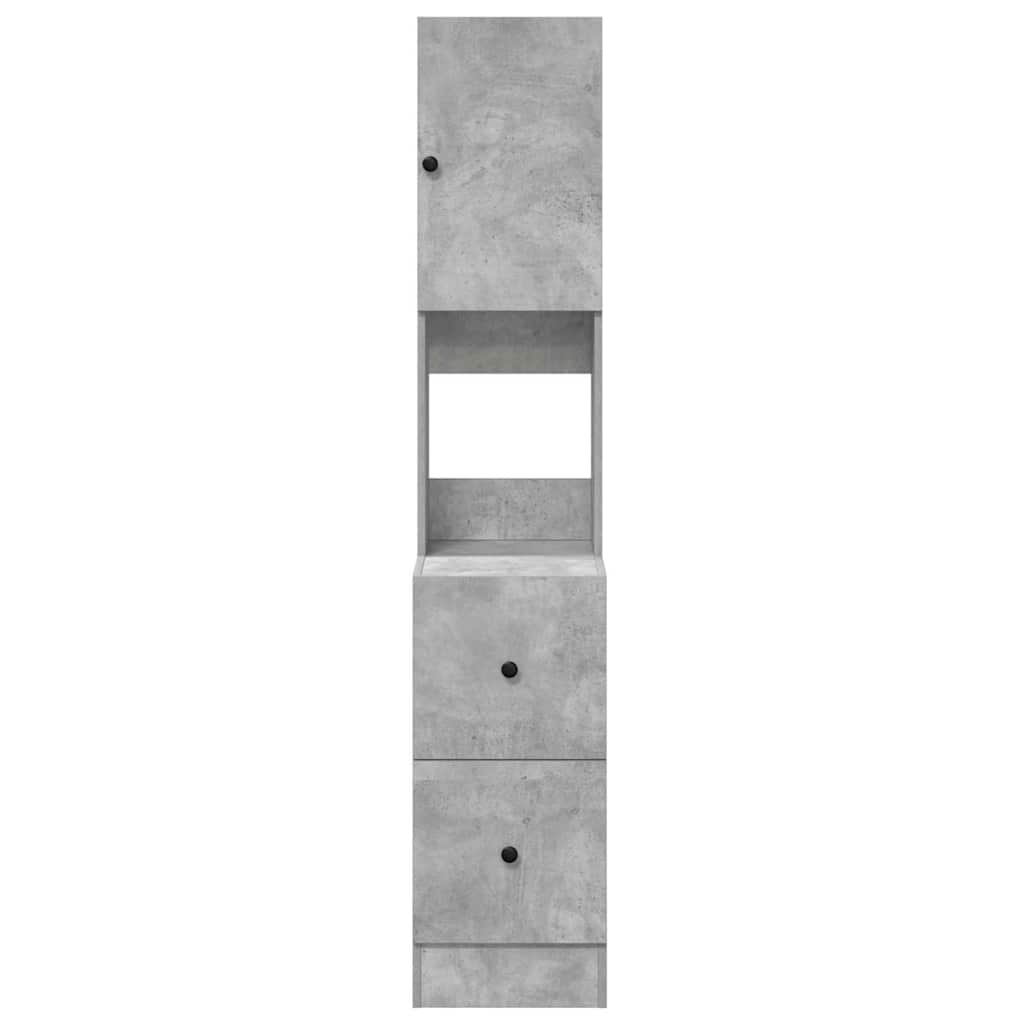 Keukenkast met lade Grijs 35 x 50 x 180 cm Bewerkt hout