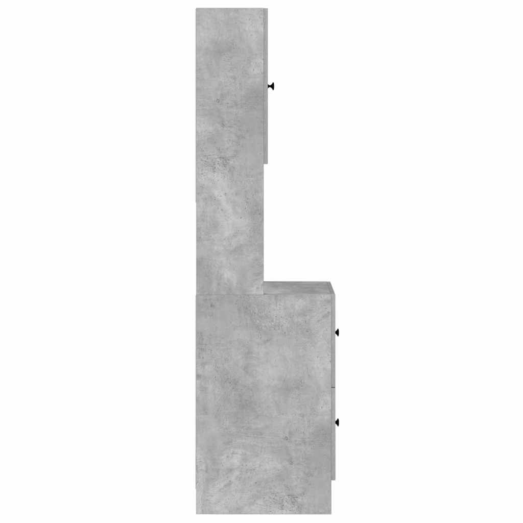 Keukenkast met lade Grijs 35 x 50 x 180 cm Bewerkt hout
