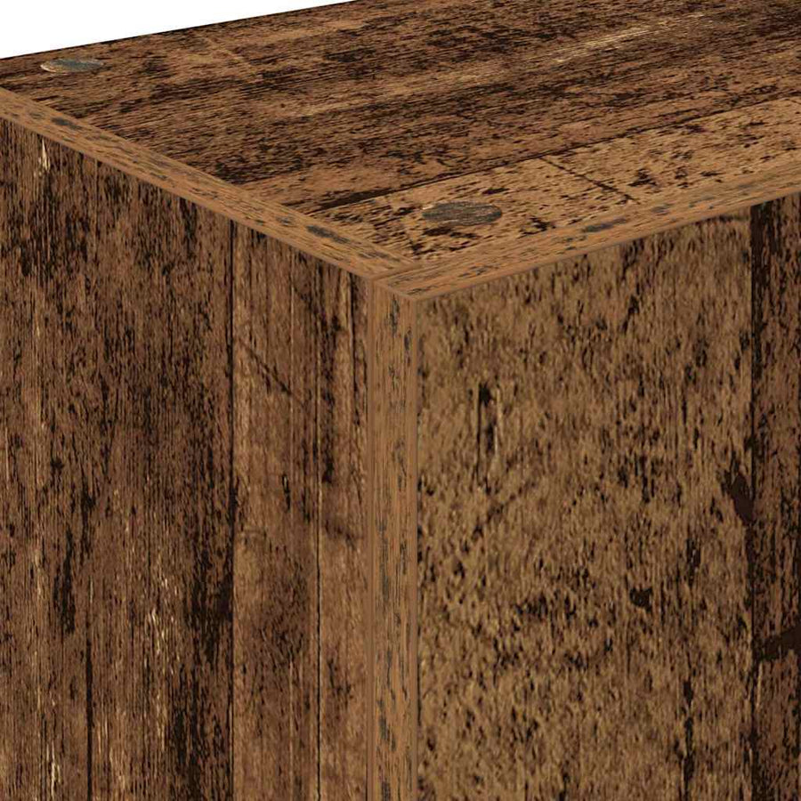 Keukenkast met lade met plank met opslag met de deur Oud hout Bewerkt hout
