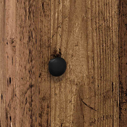 Keukenkast met lade met plank met opslag met de deur Oud hout Bewerkt hout
