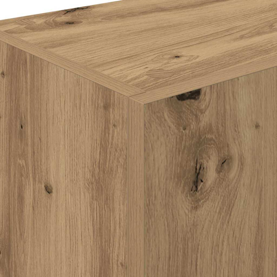 Keukenkast met lade met plank met opslag met de deur artisanaal eikenkleurig Bewerkt hout