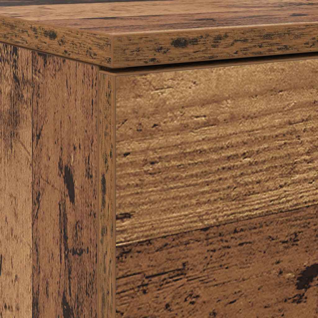 Schoenenkast met lade Oudhout 100,5 x 28 x 100 cm Bewerkt hout