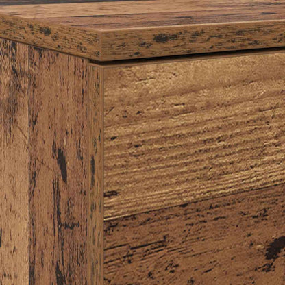Schoenenkast met lade Oudhout 100,5 x 28 x 100 cm Bewerkt hout