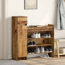 Schoenenkast met lade Oudhout 100,5 x 28 x 100 cm Bewerkt hout