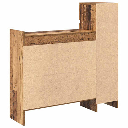 Schoenenkast met lade Oudhout 100,5 x 28 x 100 cm Bewerkt hout