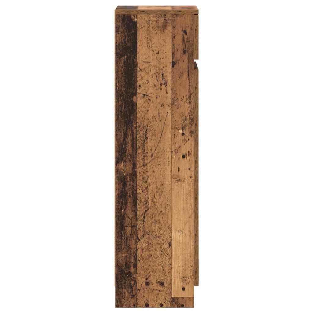 Schoenenkast met lade Oudhout 100,5 x 28 x 100 cm Bewerkt hout