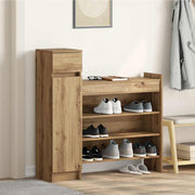 Schoenenkast artisan eiken 100,5x28x100 cm