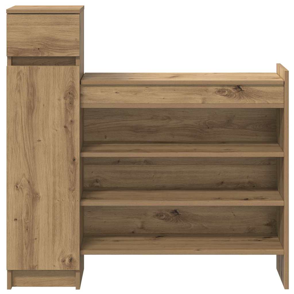 Schoenenkast Artisan Eiken 100,5 x 28 x 100 cm Bewerkt hout