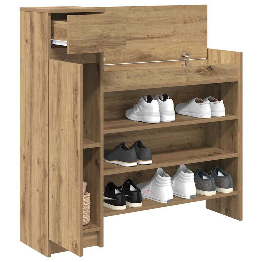 Schoenenkast Artisan Eiken 100,5 x 28 x 100 cm Bewerkt hout