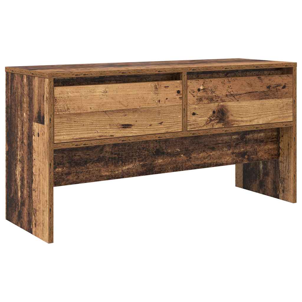 Halmeubelset met lade met opslag Oud hout 90 x 31 x 46,5 cm Bewerkt hout
