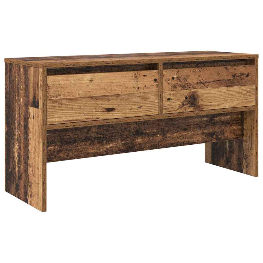 Halmeubelset met lade met opslag Oud hout 90 x 31 x 46,5 cm Bewerkt hout
