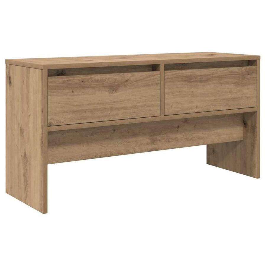 Halmeubelset met lade 4 pcs Ambachtelijk eiken Bewerkt hout