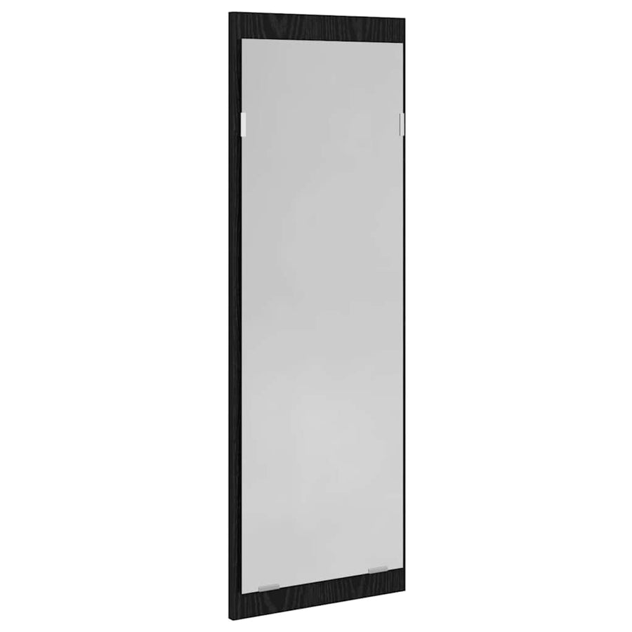 Halmeubelset met lade met plank 4 pcs Zwart Eiken Bewerkt hout