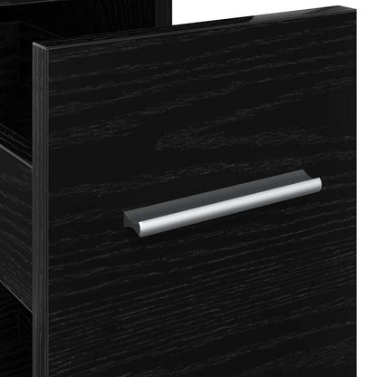 Slimme Badkamerkast Zwart eiken 22 x 44 x 61.5 cm Spaanplaat