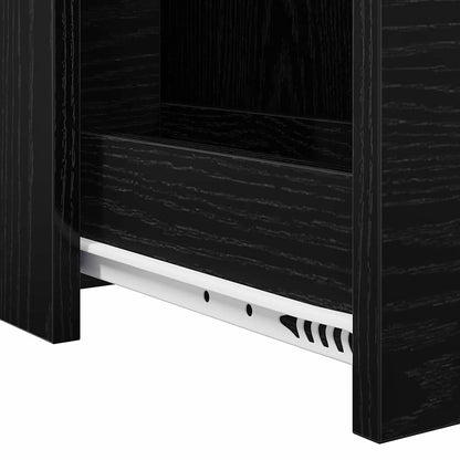 Slimme Badkamerkast Zwart eiken 22 x 44 x 61.5 cm Spaanplaat