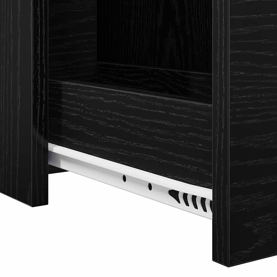 Slimme Badkamerkast Zwart eiken 22 x 44 x 61.5 cm Spaanplaat