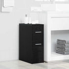 Badkamerkast 22x44x61.5 cm zwart eiken spaanplaat