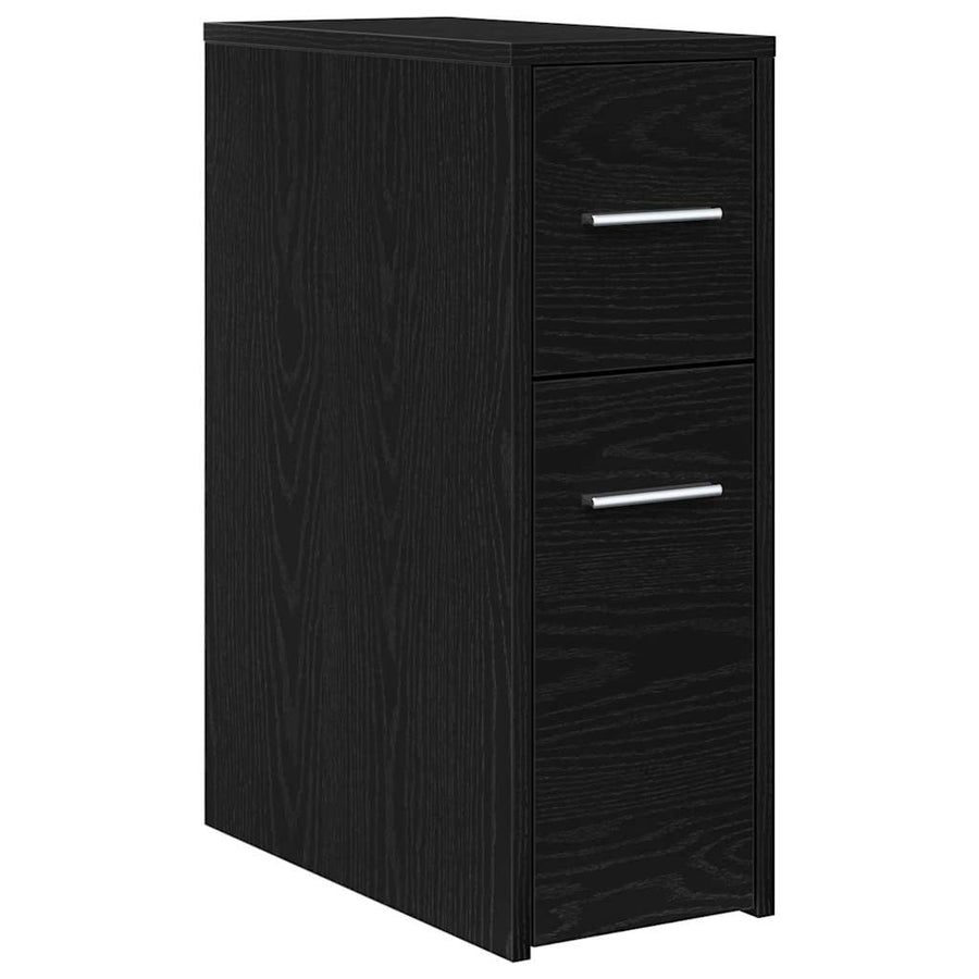 Slimme Badkamerkast Zwart eiken 22 x 44 x 61.5 cm Spaanplaat