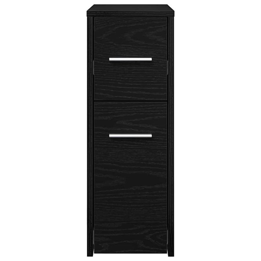 Slimme Badkamerkast Zwart eiken 22 x 44 x 61.5 cm Spaanplaat