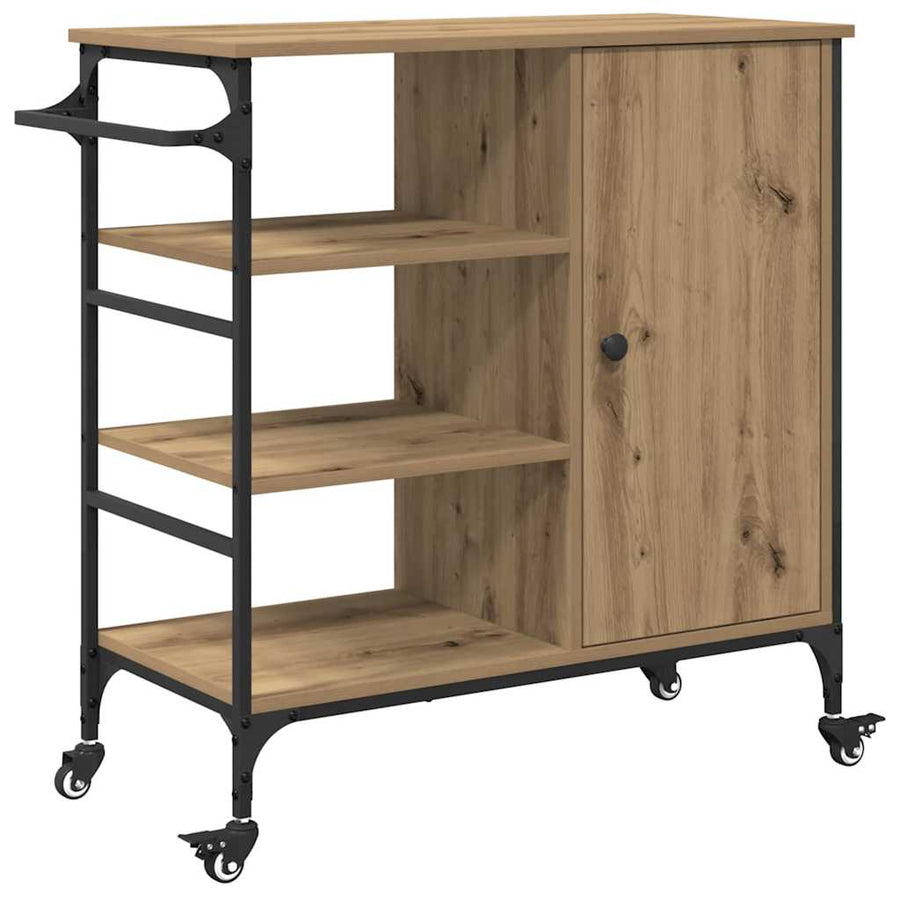 Keuken Trolley Artisan Eiken 87.5 x 39 x 84.5 cm Bewerkt hout