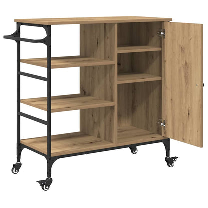 Keuken Trolley Artisan Eiken 87.5 x 39 x 84.5 cm Bewerkt hout