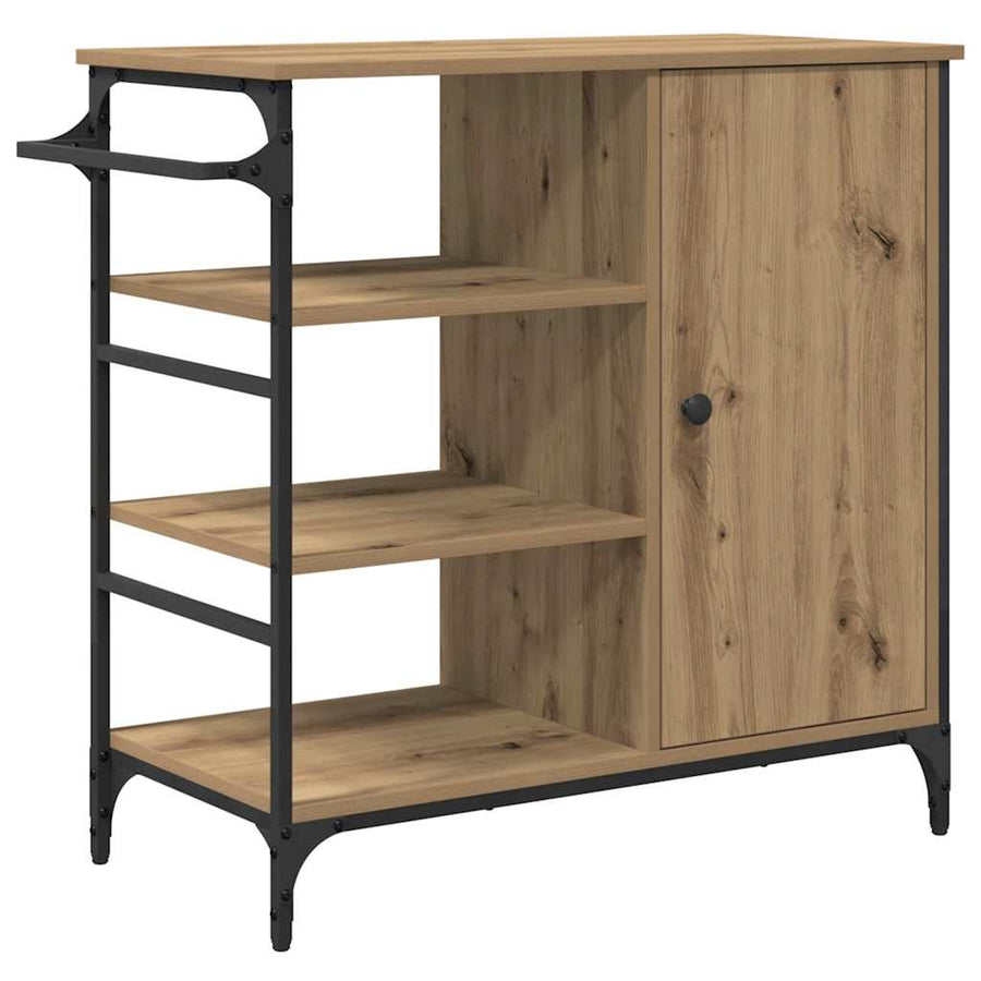 Keuken Trolley Artisan Eiken 87.5 x 39 x 84.5 cm Bewerkt hout