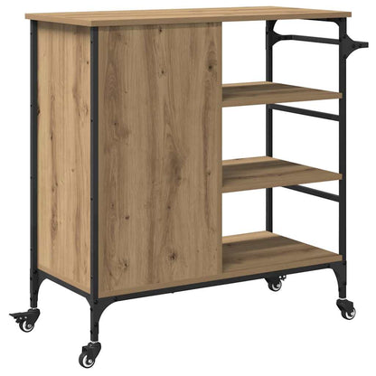 Keuken Trolley Artisan Eiken 87.5 x 39 x 84.5 cm Bewerkt hout