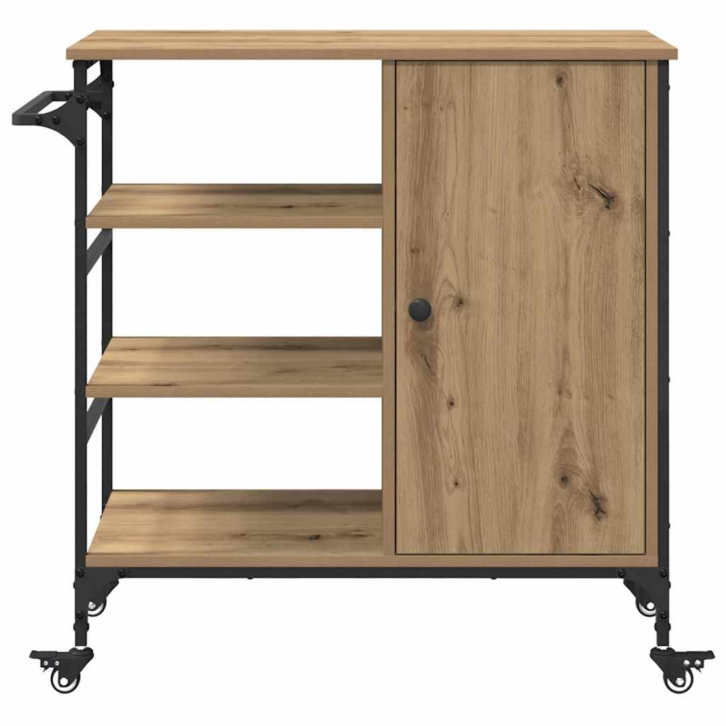 Keuken Trolley Artisan Eiken 87.5 x 39 x 84.5 cm Bewerkt hout