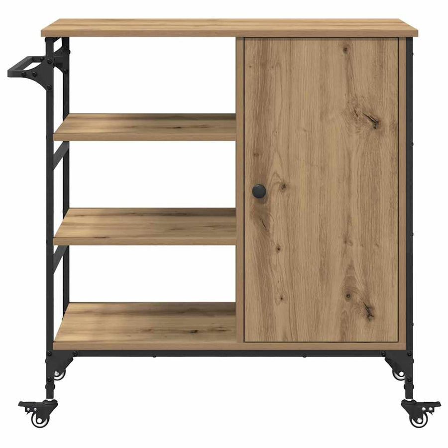 Keuken Trolley Artisan Eiken 87.5 x 39 x 84.5 cm Bewerkt hout