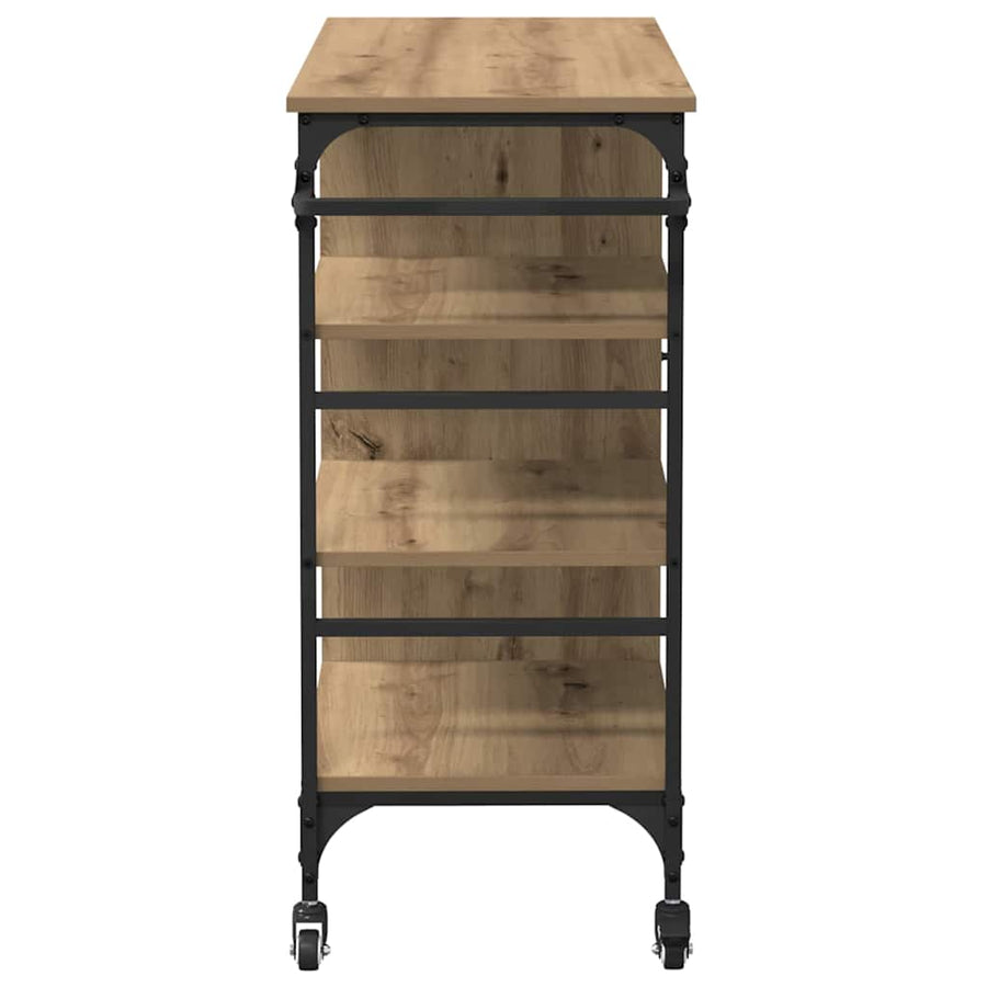 Keuken Trolley Artisan Eiken 87.5 x 39 x 84.5 cm Bewerkt hout