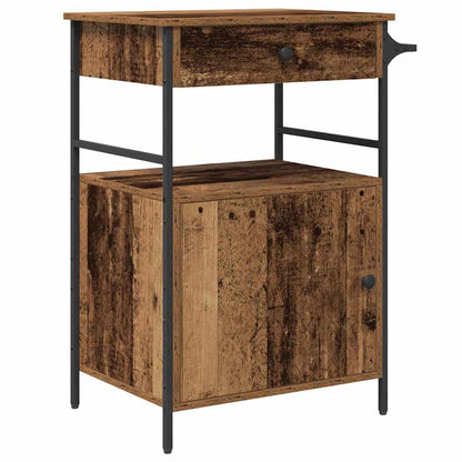 Keuken Trolley Oudhout 56 x 43 x 89,5 cm Bewerkt hout