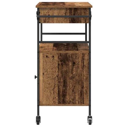 Keuken Trolley Oudhout 56 x 43 x 89,5 cm Bewerkt hout