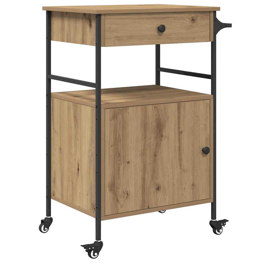 Keuken Trolley Artisan Eiken 56 x 43 x 89,5 cm Bewerkt hout