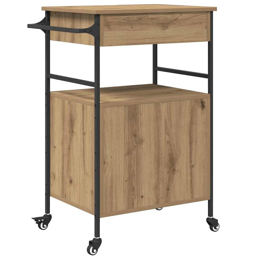 Keuken Trolley Artisan Eiken 56 x 43 x 89,5 cm Bewerkt hout