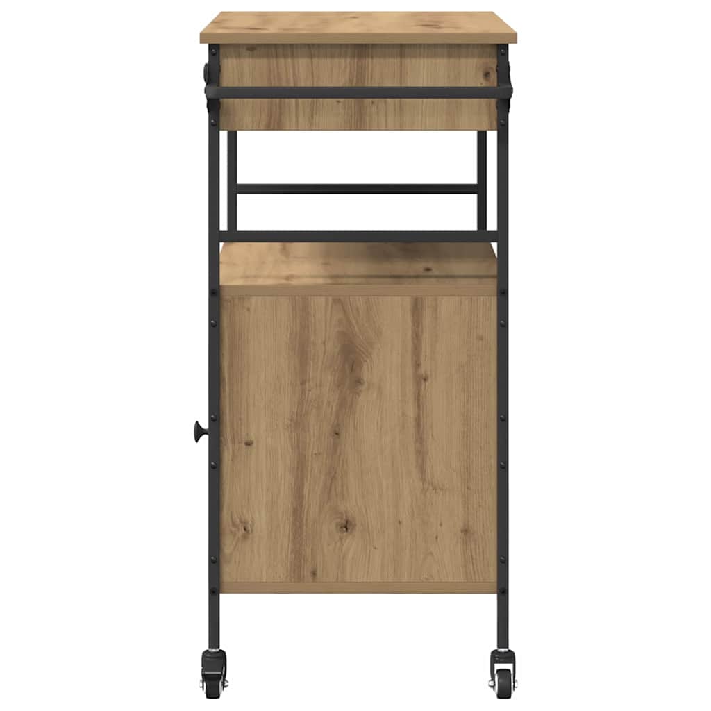 Keuken Trolley Artisan Eiken 56 x 43 x 89,5 cm Bewerkt hout