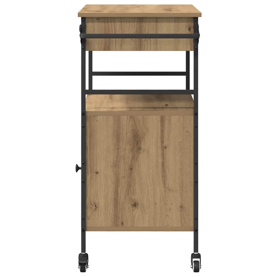 Keuken Trolley Artisan Eiken 56 x 43 x 89,5 cm Bewerkt hout