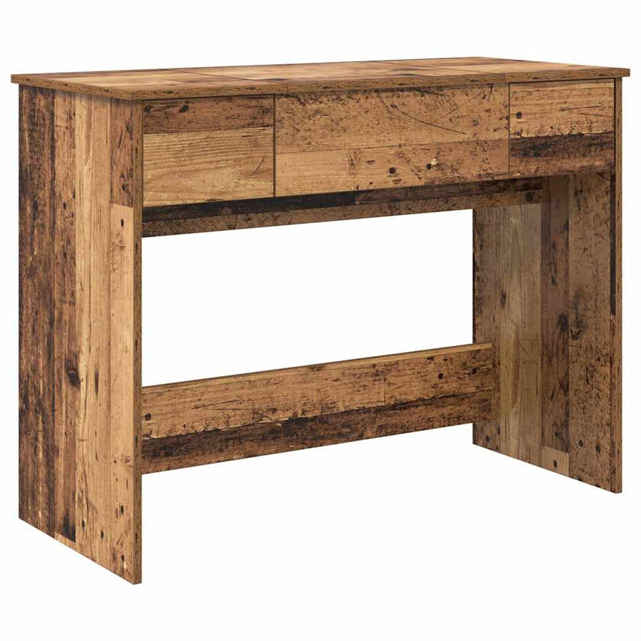 Cosmetische Tafel met lade met opslag Oudhout 100 x 45 x 76 cm