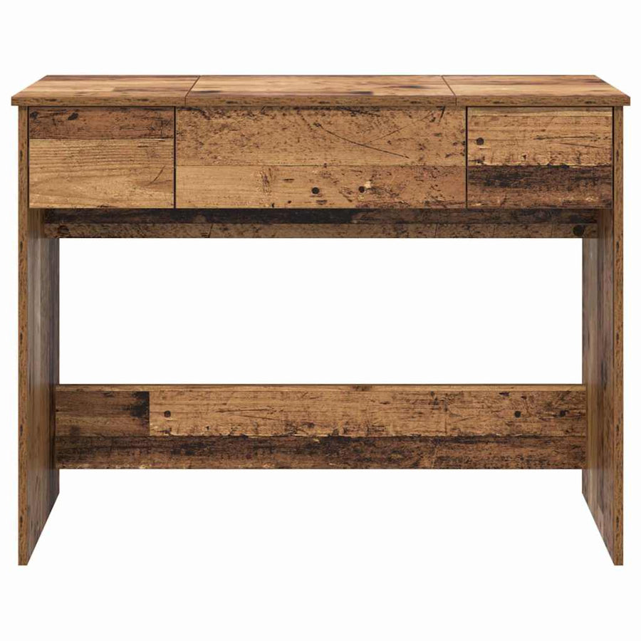 Cosmetische Tafel met lade met opslag Oudhout 100 x 45 x 76 cm