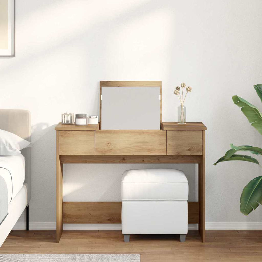 Cosmetische Tafel met lade Artisan Eiken 100 x 45 x 76 cm