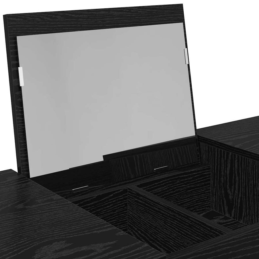 Cosmetische Tafel met lade Zwart Eiken 100 x 45 x 76 cm