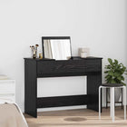 Cosmetische tafel zwart eiken 100x45x76 cm met lade