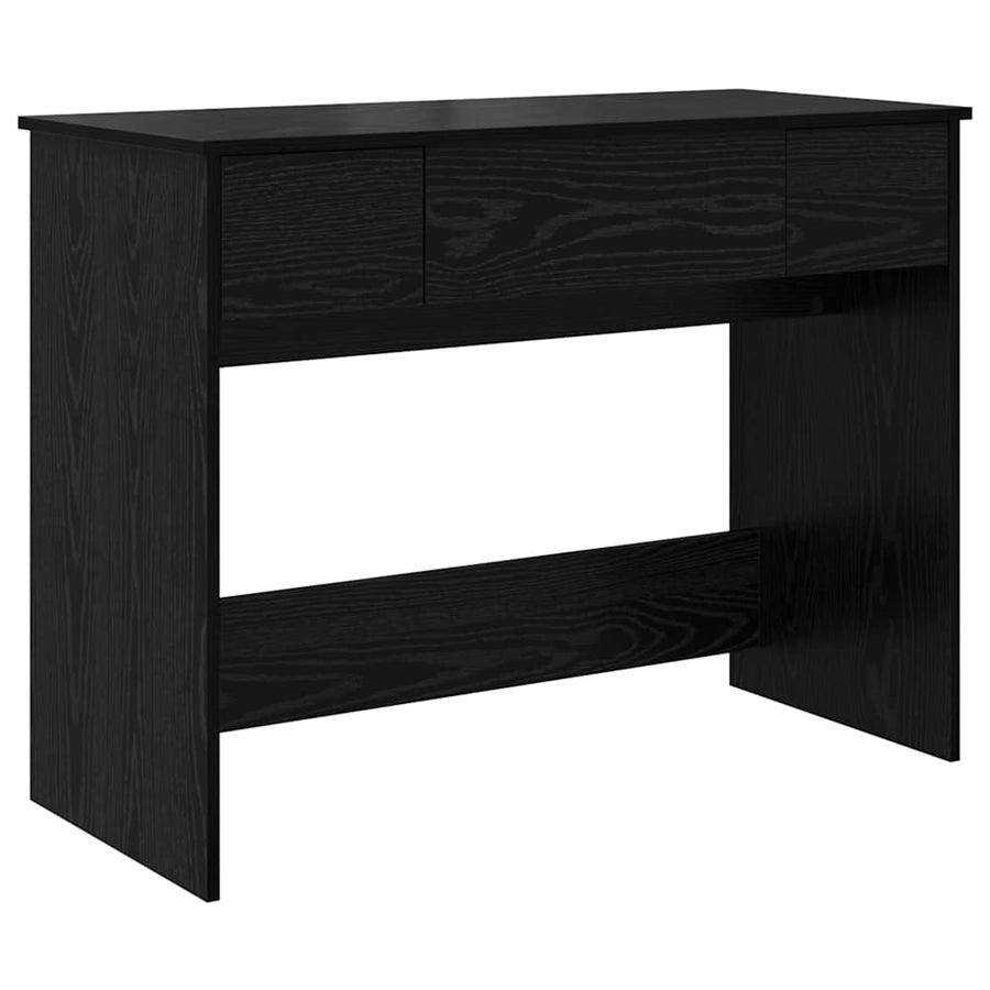 Cosmetische Tafel met lade Zwart Eiken 100 x 45 x 76 cm