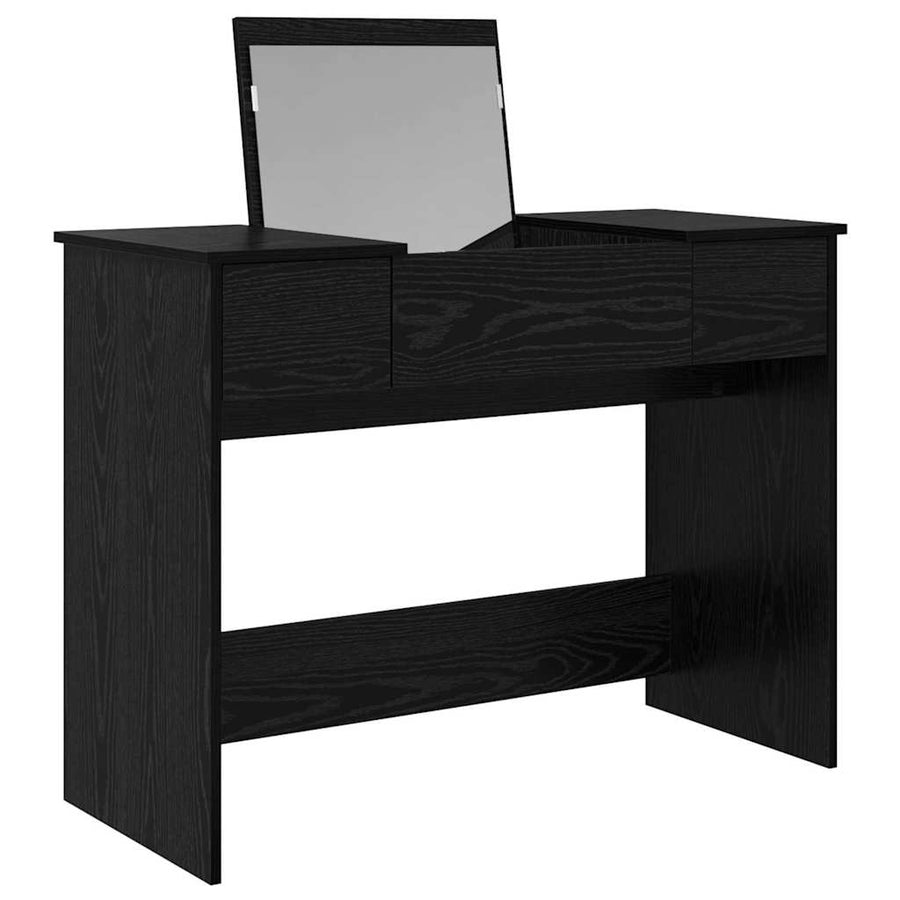 Cosmetische Tafel met lade Zwart Eiken 100 x 45 x 76 cm