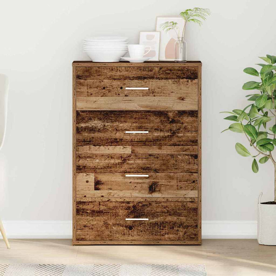 Dressoir met lade Oud hout 60 x 31 x 84 cm Spaanplaat