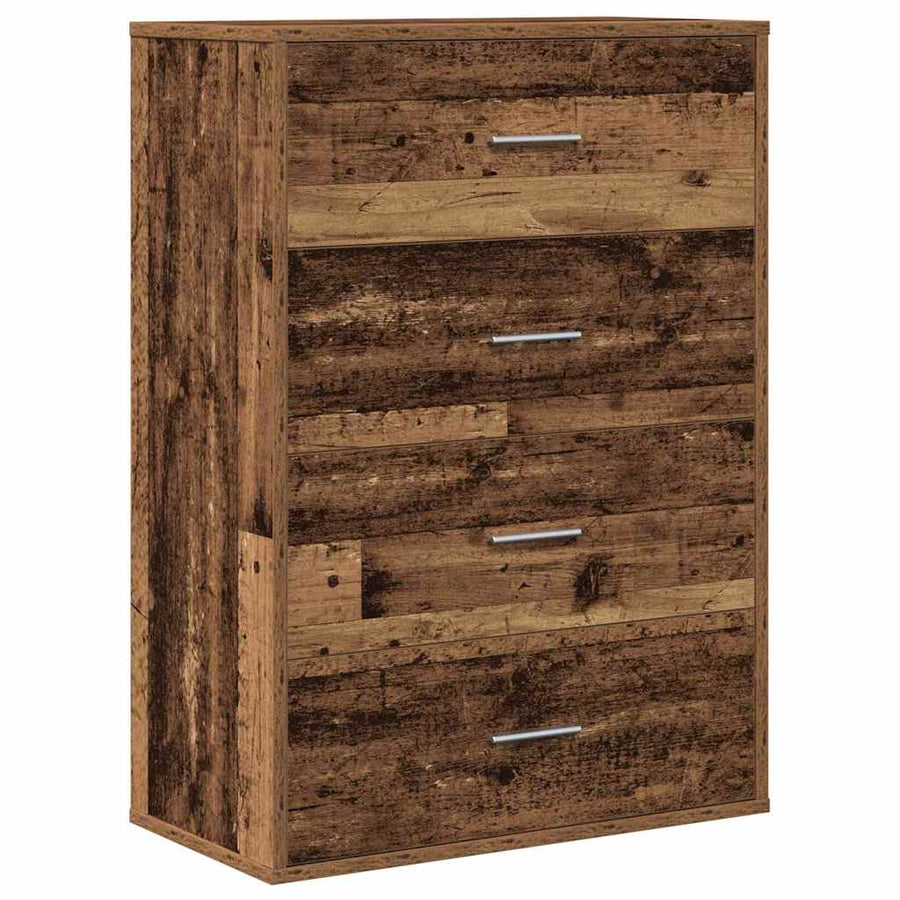Dressoir met lade Oud hout 60 x 31 x 84 cm Spaanplaat