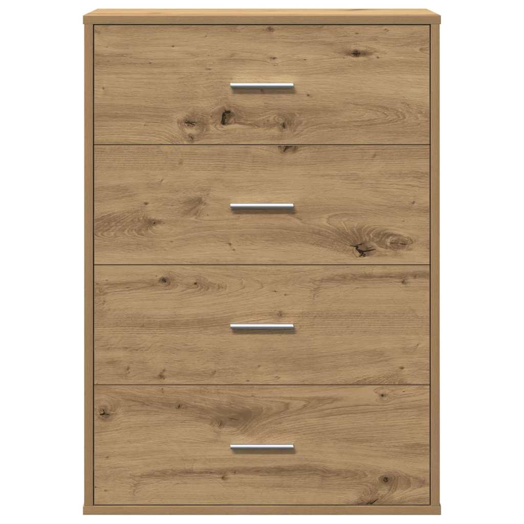 Dressoir artisanaal eikenkleurig 60 x 31 x 84 cm Spaanplaat