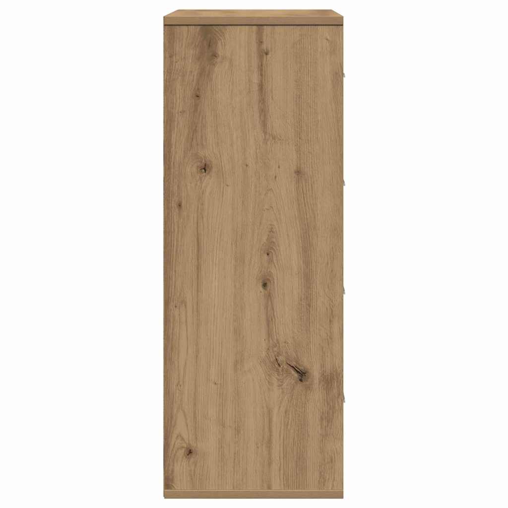 Dressoir artisanaal eikenkleurig 60 x 31 x 84 cm Spaanplaat