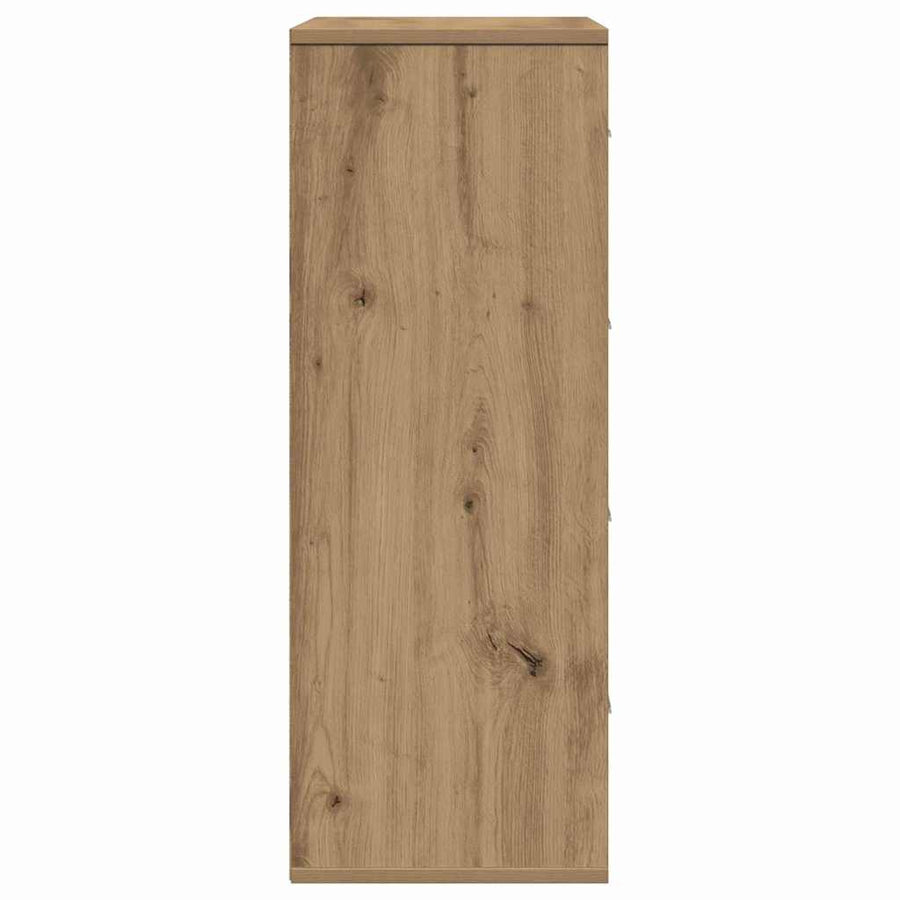 Dressoir artisanaal eikenkleurig 60 x 31 x 84 cm Spaanplaat