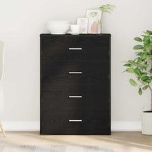 Dressoir met lade Zwart eiken 60 x 31 x 84 cm Spaanplaat